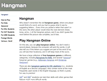 Tablet Screenshot of hangman.org.uk